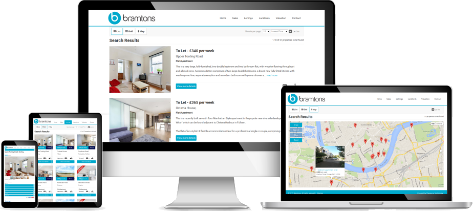 Website design for estate agents